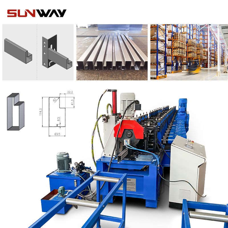 SUNWAY step beam roll forming machine actual image display